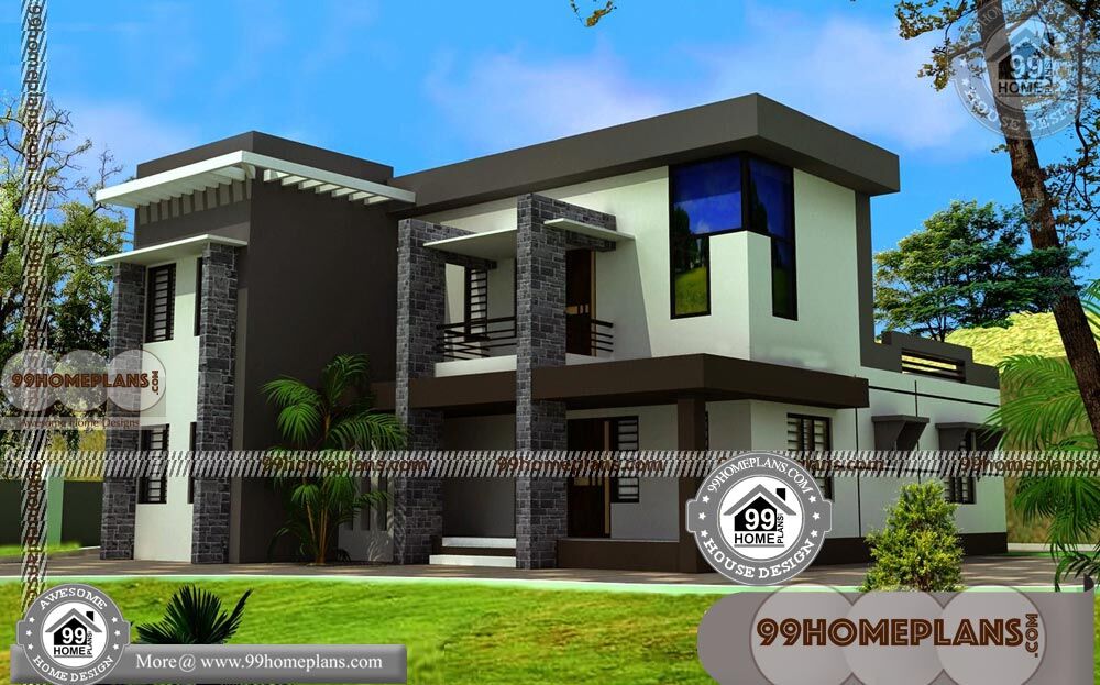 Inexpensive Small House Plans & 90+ Double Storey Homes & Flats