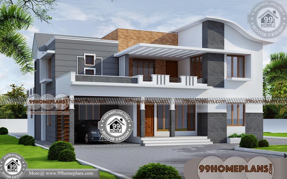 Latest Home Front Elevation 50+ Two Level House Plans Modern Designs