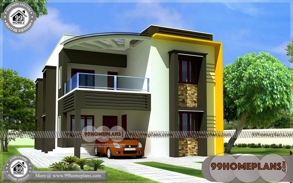 Long Narrow Homes & Two Storey House Design With Terrace Collections