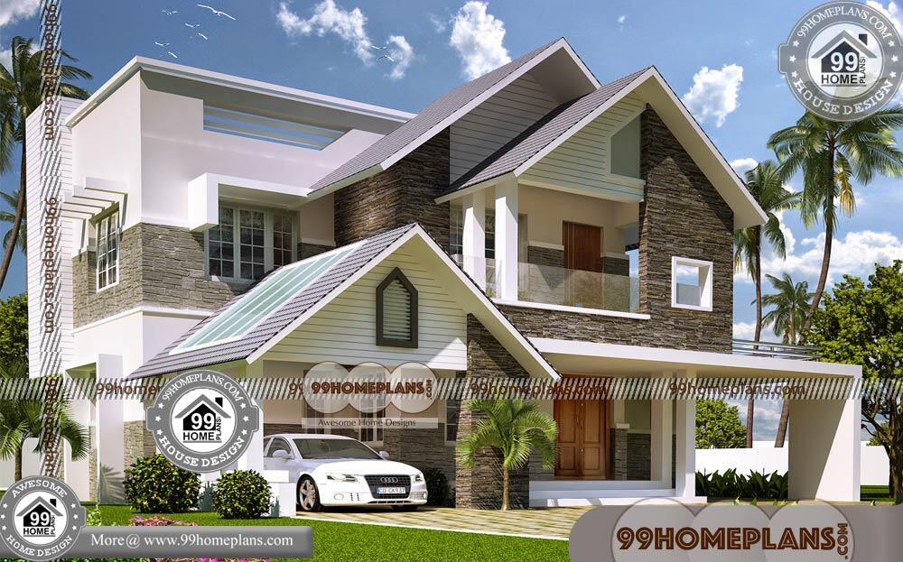Low Budget Home Plans in Kerala Style 77+ New Two Story Homes Free