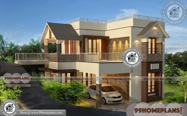  Low  Cost  House  Designs  and Floor Plans  90 Small  Two 