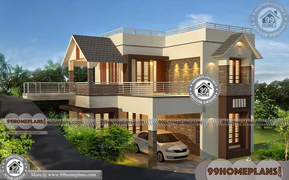 Low Cost House Designs and Floor Plans & 90+ Small Two Story Homes