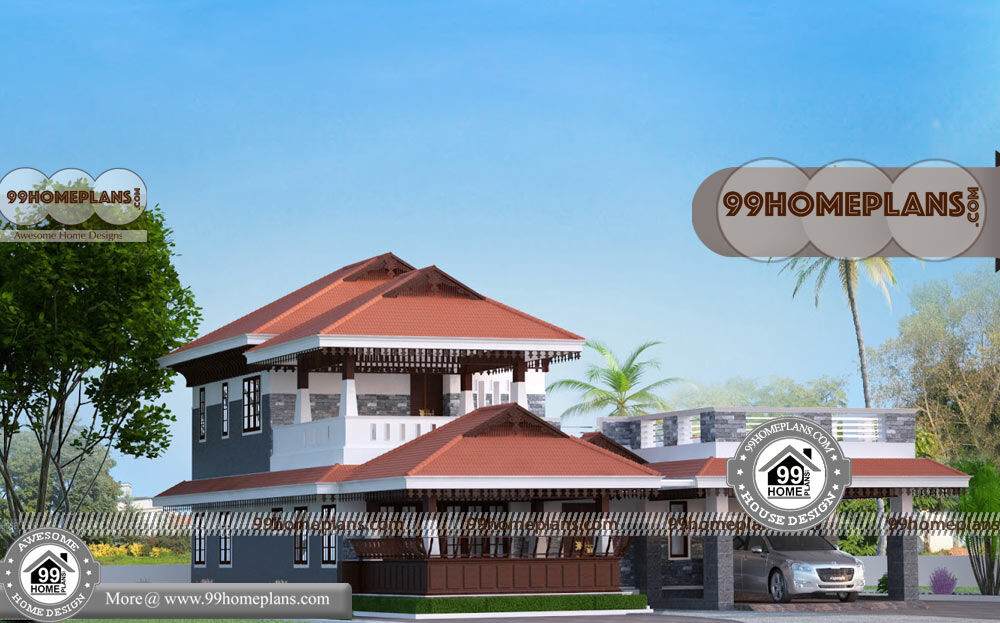 Modern Nalukettu Designs 60+ New Two Story House Plans Stylish Ideas