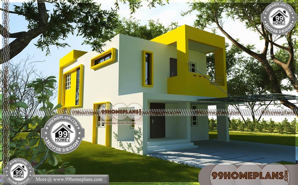 Modern Two Storey House 75+ Villa Plans And Elevations Online Designs