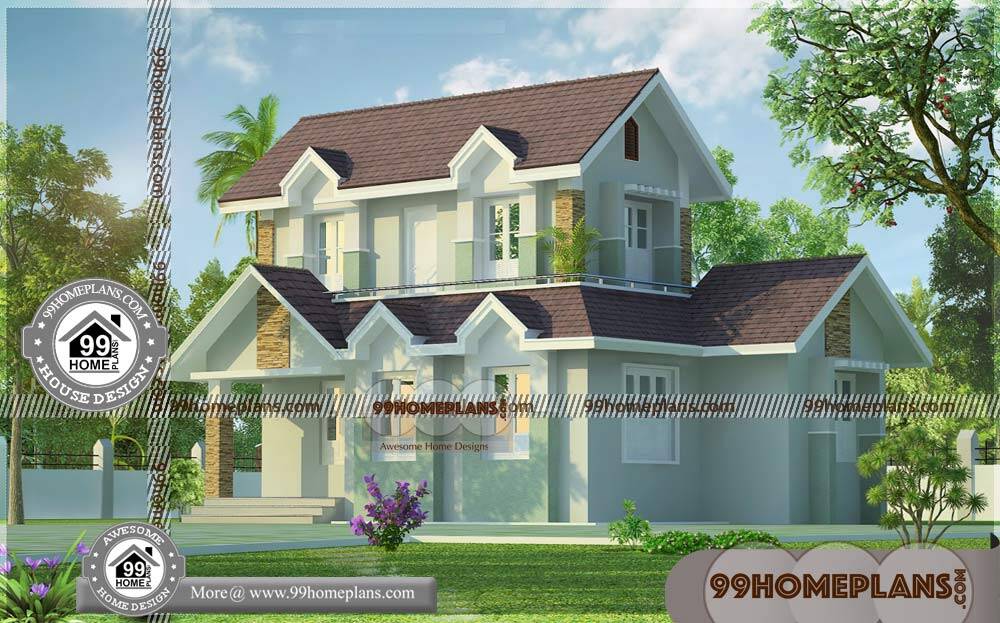 Modern Two Storey House Plans 75+ Simple And Low Cost House Design