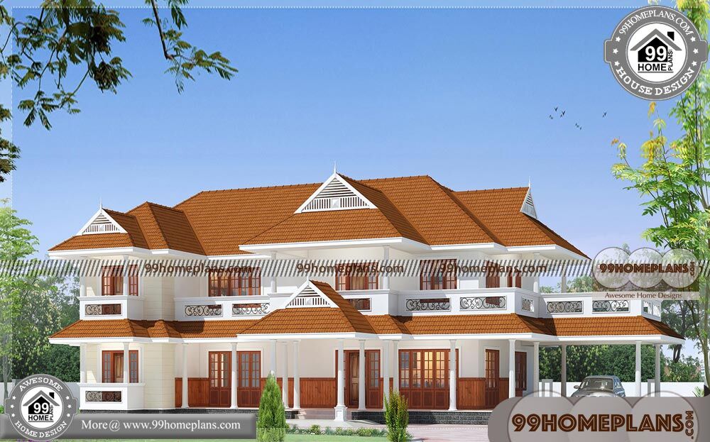 Nalukettu House Designs | 50+ New Double Story House Plans Collections