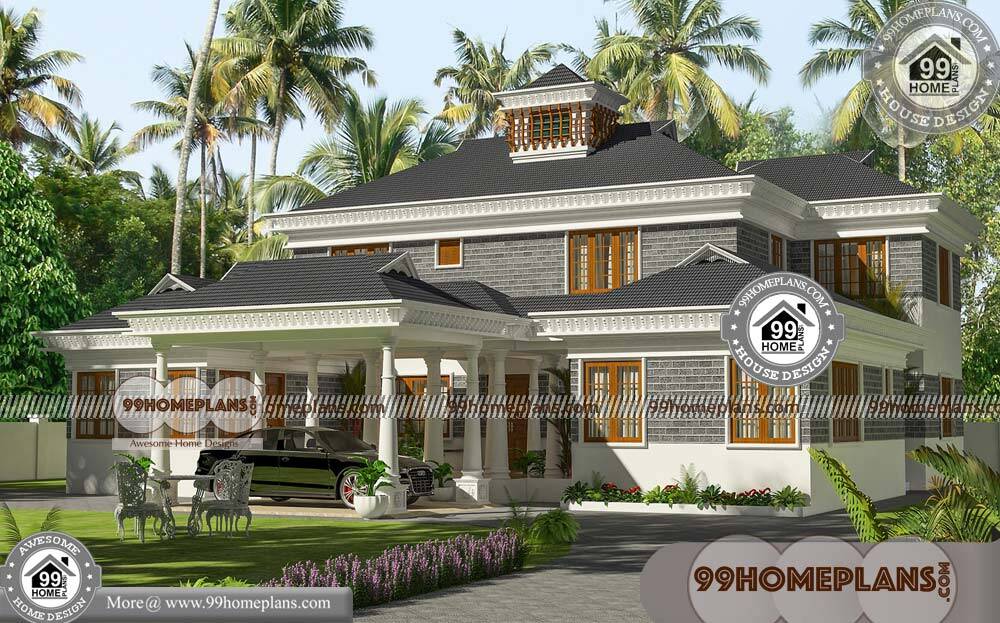 Nalukettu Model House & 90+ Double Story Home Available Online Free