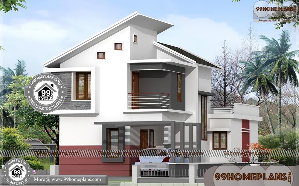 Narrow Lot Designs 75+ Double Storey House Elevation Modern Plans