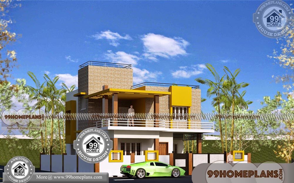 Narrow Lot Home Plans 70+ Two Storey House With Floor Plan Collections