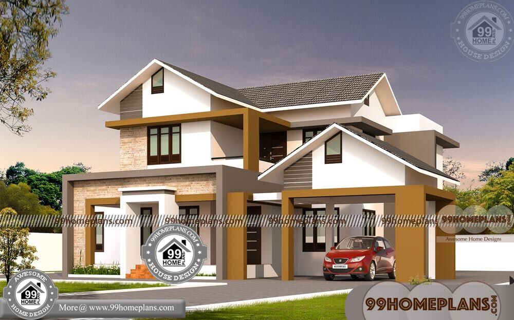 Narrow Lot House Plans with Two Story Home Floor Plans Modern Design