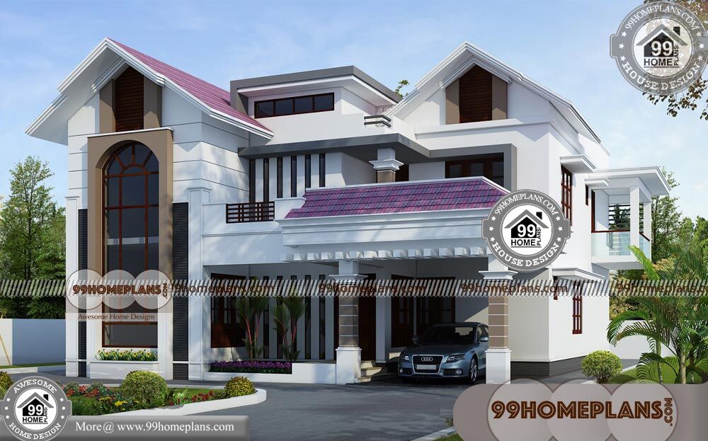 New House Front Elevation Designs & Modern Double Story Houses