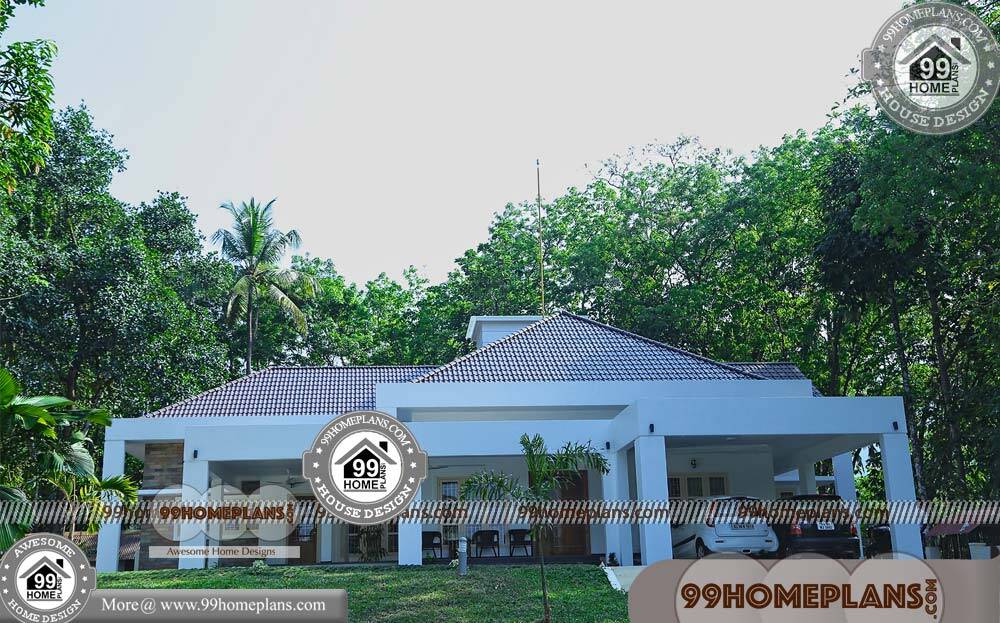 One Story Four Bedroom House Plans & 80+ Contemporary Kerala Homes