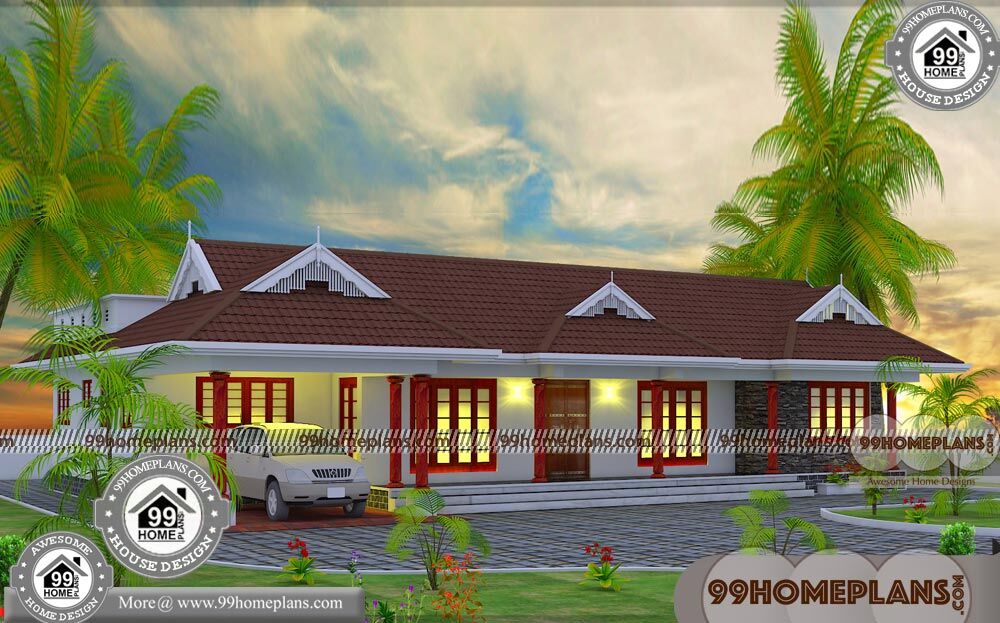 One Story House Floor Plans With 50 Traditional Kerala Style Home