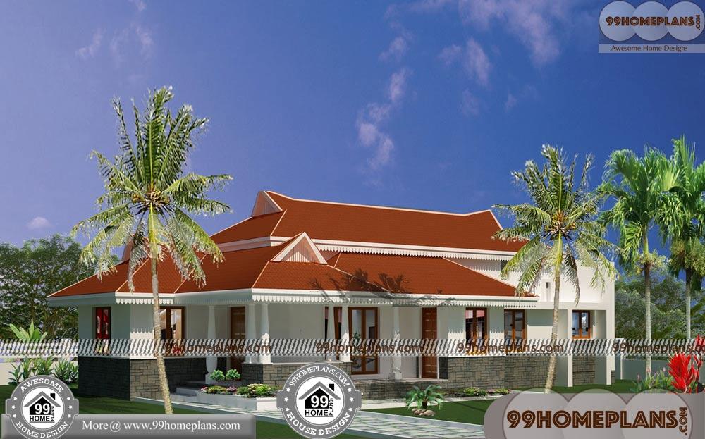Open House Plans One Floor &amp; 50+ Kerala Traditional Home Plans Free