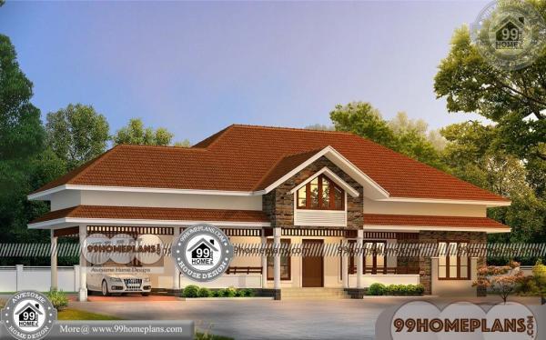 Single Floor Home Design Plans 90 Traditional Kerala