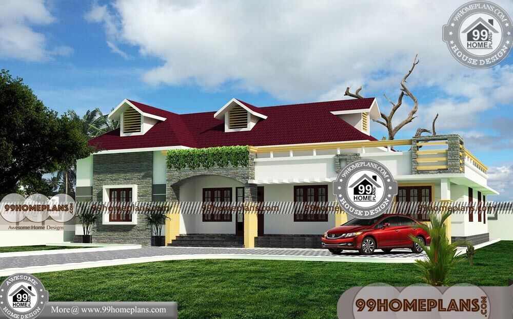 Single Floor House Elevation Images 90+ Kerala Style House Photos