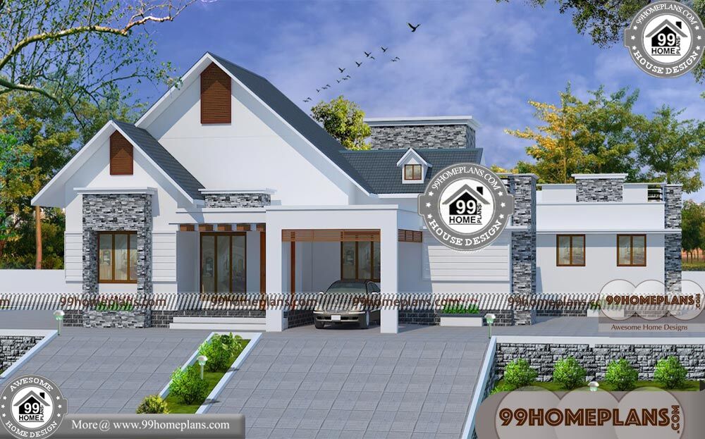 Single House Design With One Story House Plans For Narrow Lots Area Single House Design With One Story House Plans For Narrow Lots Area