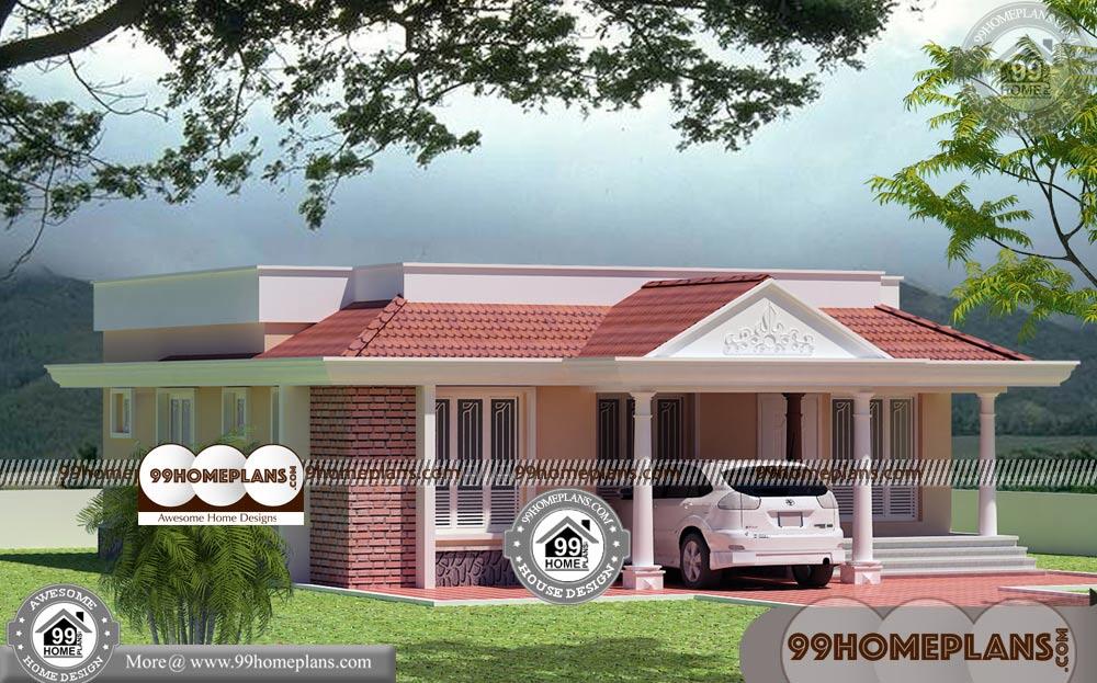 Single Story House Floor Plans | 90+ Indian Traditional House Designs