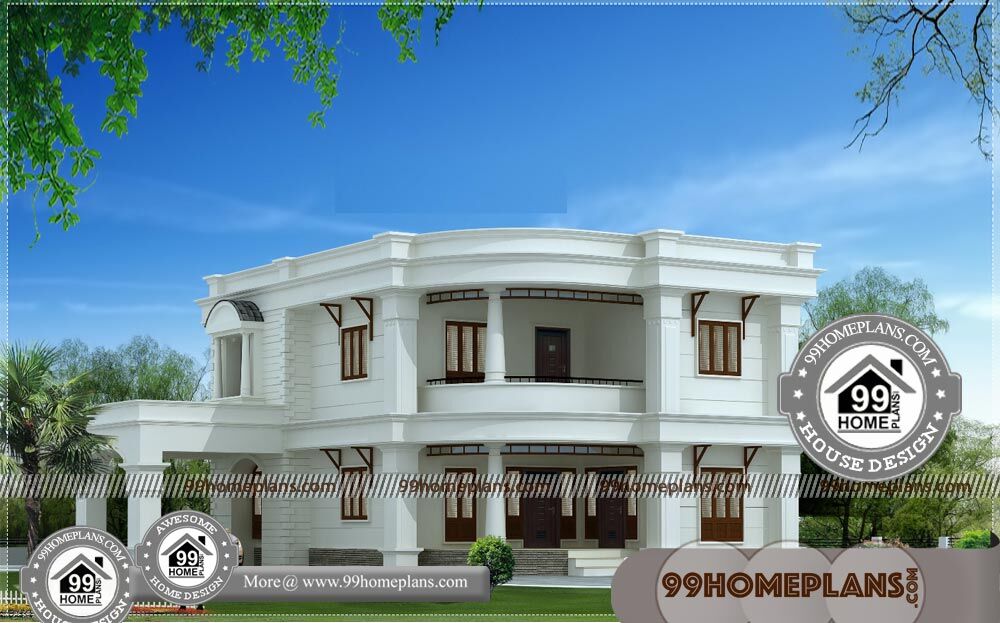Small Double Storey House Plans With Low Cost House Plans & Designs