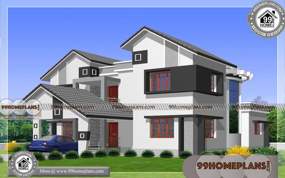 Small Modern House Plans | 80+ Best 2 Storey Homes Design Collections