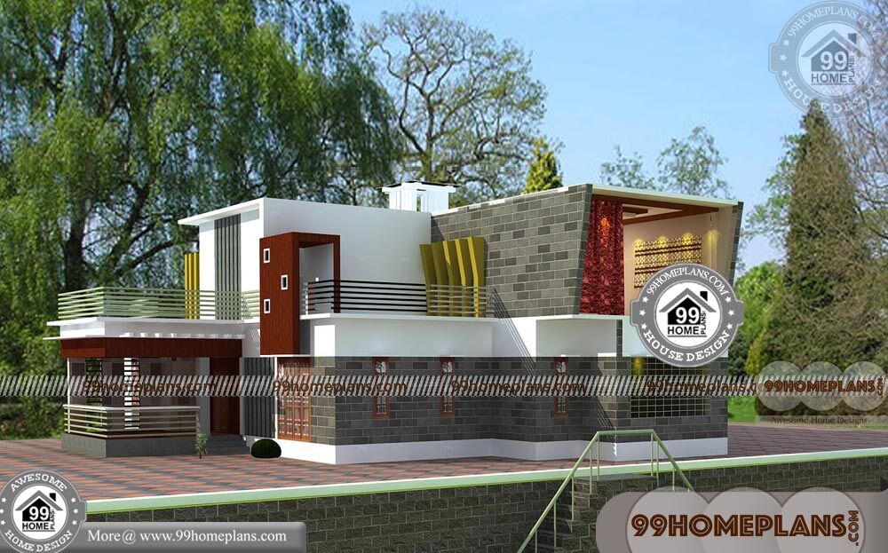 Square House Design 50+ 3D Double Story House Plans &amp; Modern Ideas