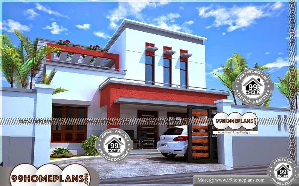 3 Bedroom Low Cost House Plans - 2 Story 1770 sqft-Home