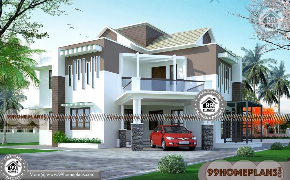 3D View of House Plans 60+ Double Storey Homes Plans Modern Designs