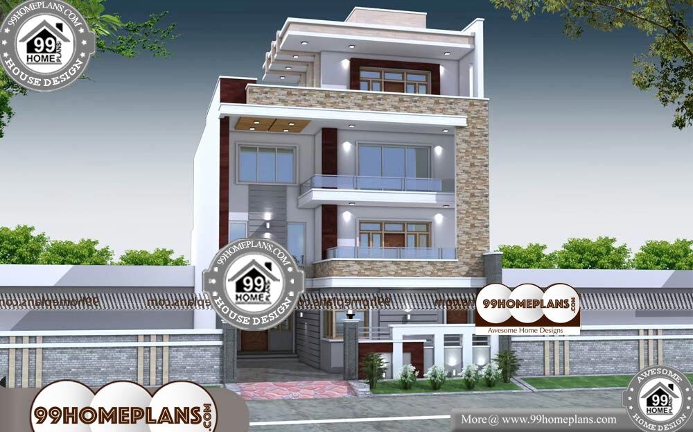 4 Story Apartment Building Plans - 4 Story 5570 sqft-Home