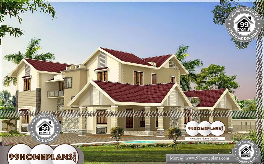 Beautiful House Plan and Elevation - 2 Story 3970 sqft-Home