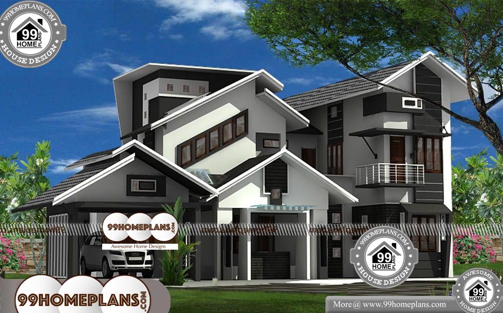 Big Modern House Plans - 2 Story 2710 sqft-Home