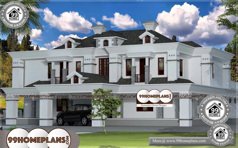 Bungalow Homes Plans - 2 Story 4400 sqft-Home