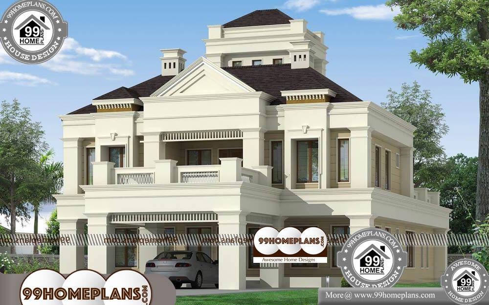 Bungalow Plan and Elevation - 2 Story 3000 sqft-Home 