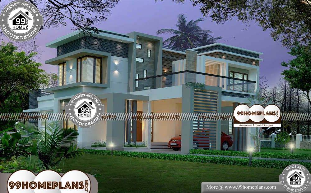 Elevation Design for Indian House - 2 Story 2755 sqft-Home