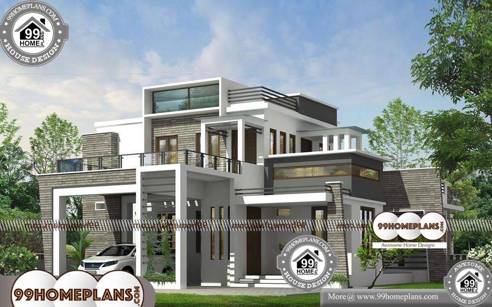 Floor Plan House Design 90+ Contemporary 2 Storey House Designs