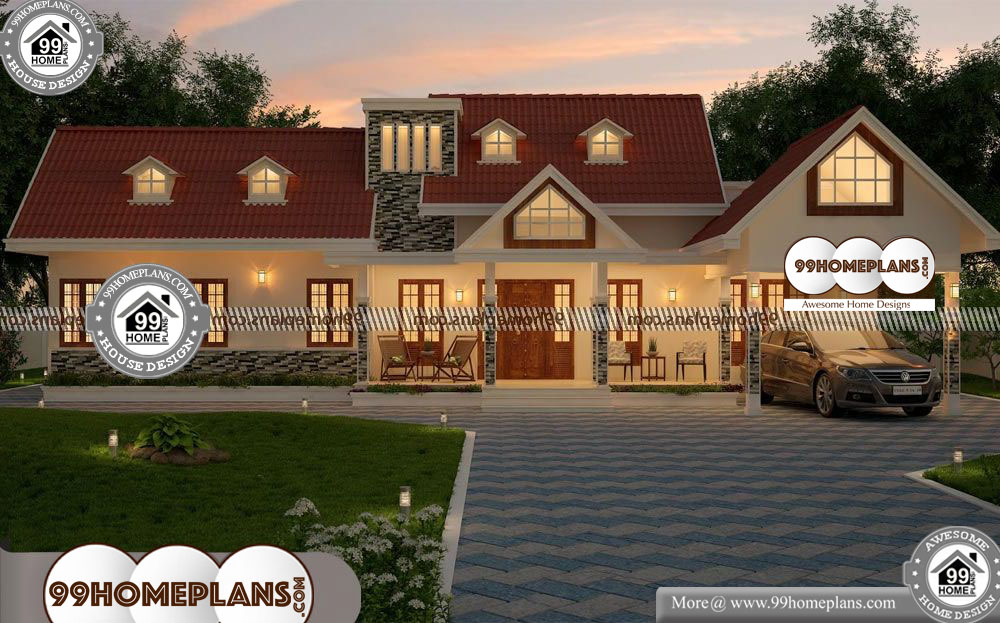 Four Bedroom Single Story House Plans - One Story 2530 sqft-Home