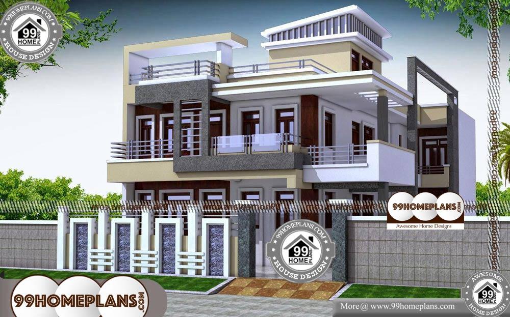Free Home Plans Indian Style - 2 Story 4400 sqft-Home