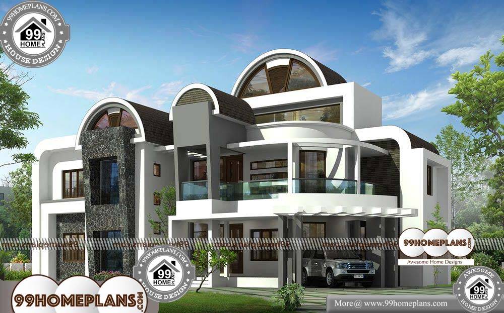 Free House Designs Indian Style - 2 Story 3964 sqft-Home