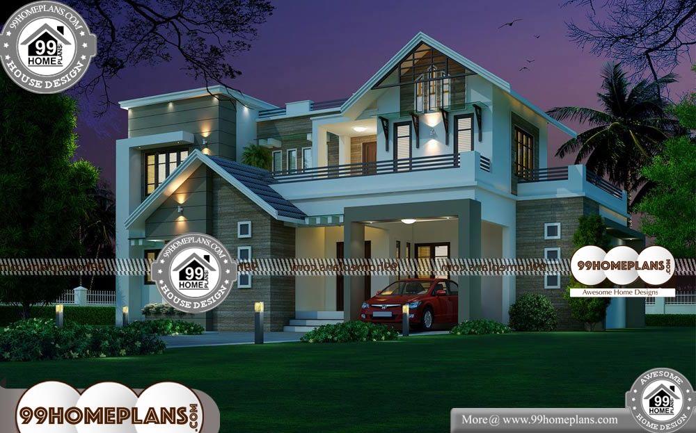 Free Indian Home Plans - 2 Story 2156 sqft-Home 