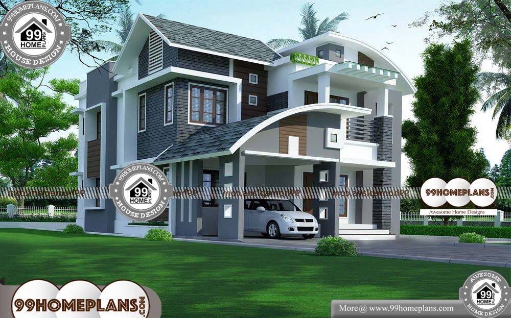 Free Indian House Plans and Designs - 2 Story 2410 sqft-Home