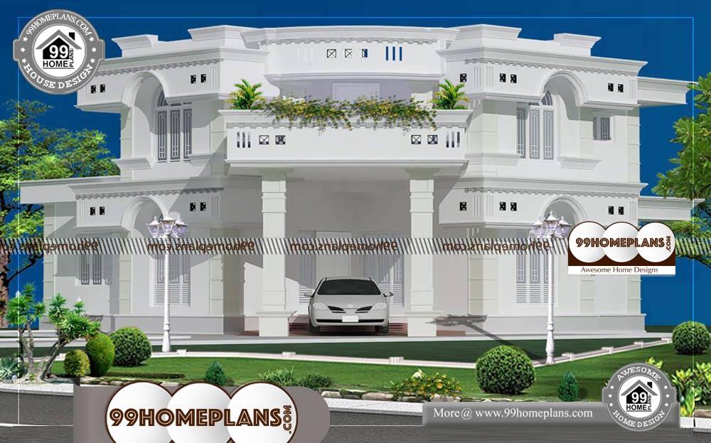 Home Design Indian Style Elevation - 2 Story 1882 sqft- HOME