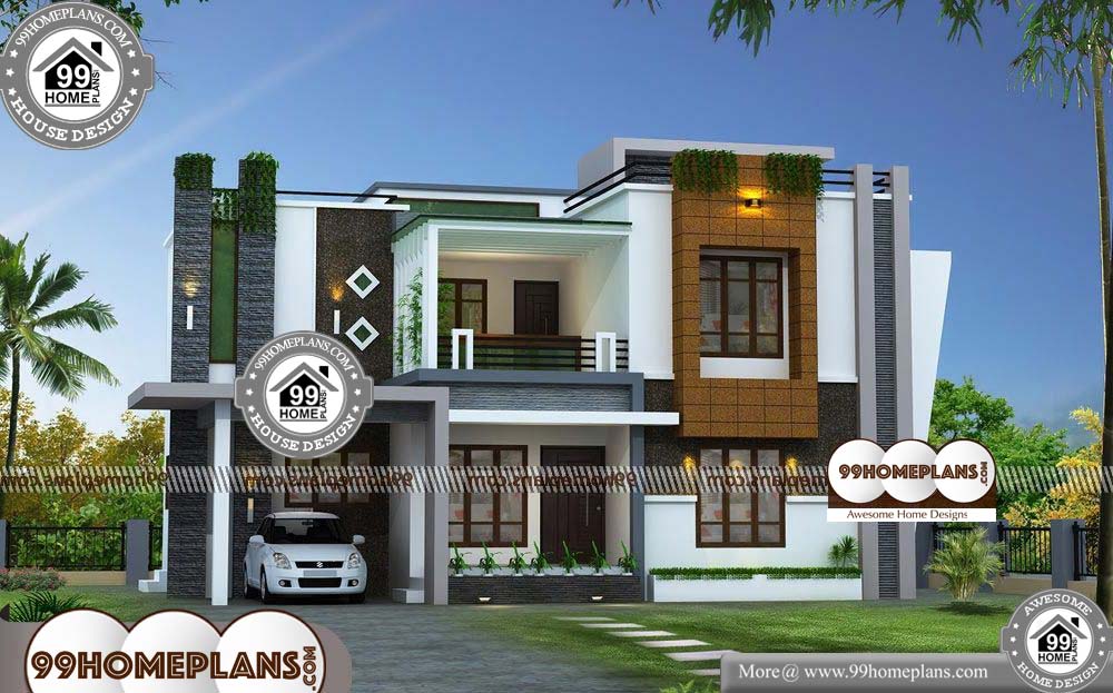 House Design Indian Style Plan and Elevation - 2 Story 2352 sqft-Home