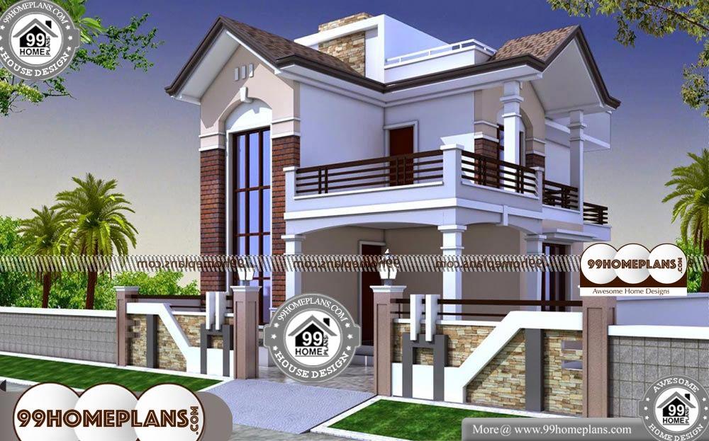 House Design in Indian Style - 2 Story 1350 sqft-HOME