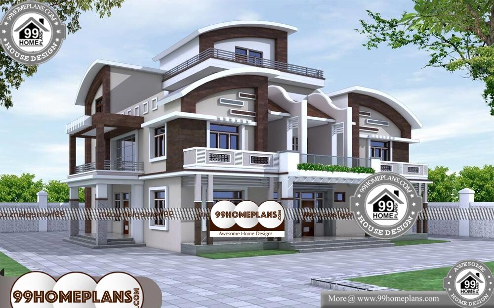 House Designs and Floor Plans - 3 Story 7200 sqft-HOME