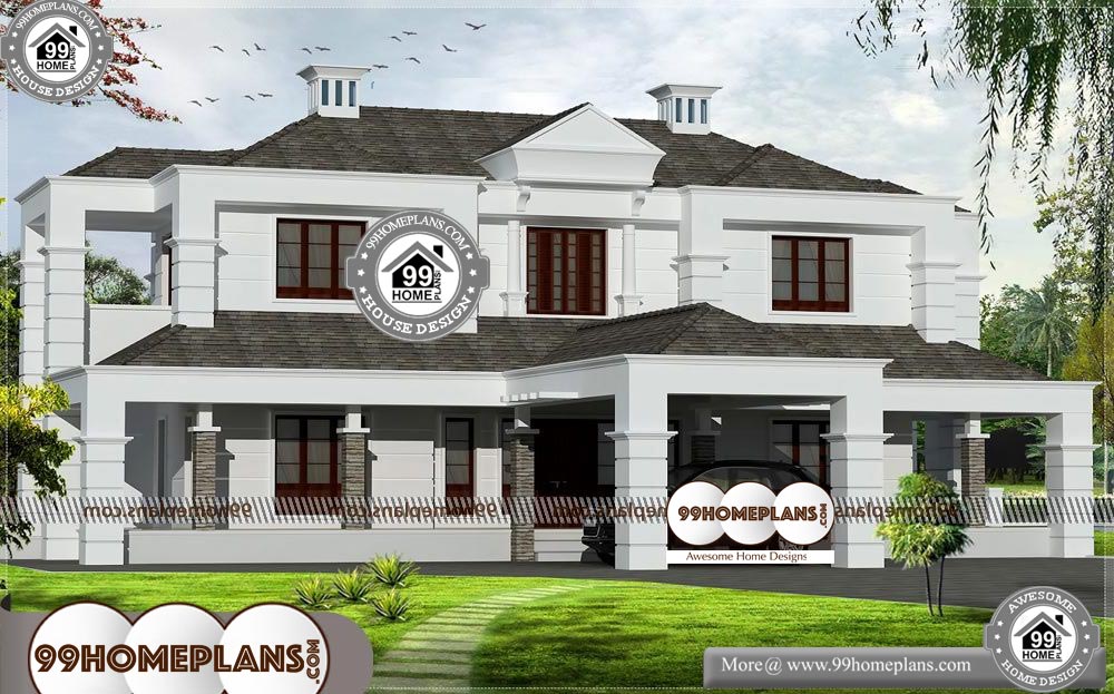 Indian Architecture Design for Home - 2 Story 2600 sqft-Home