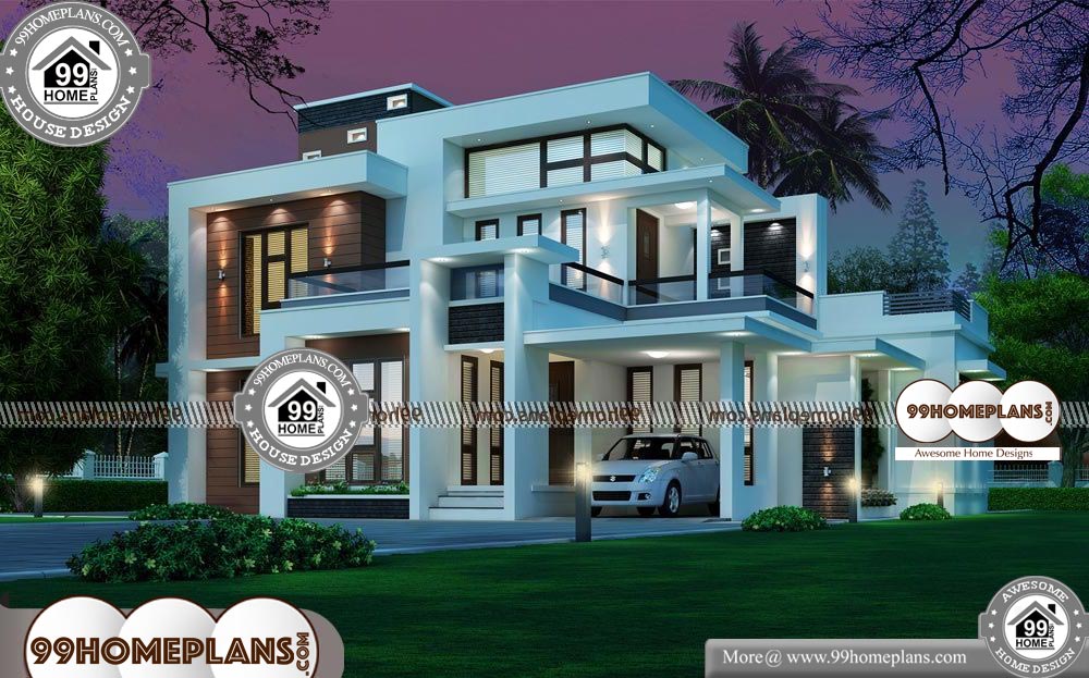 Indian Front House Design - 2 Story 2215 sqft-Home