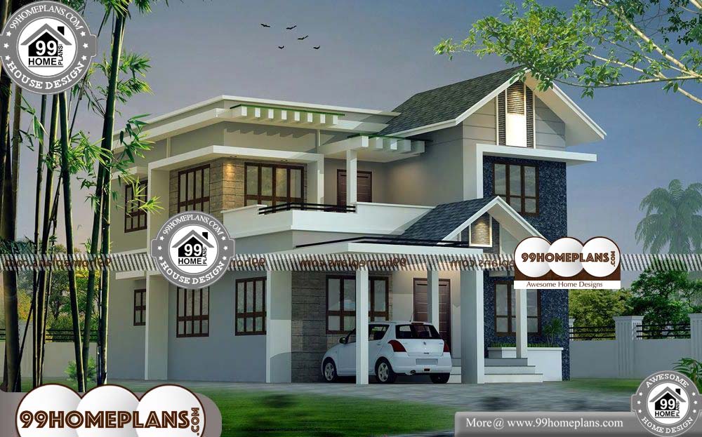 Indian Home Design Elevation - 2 Story 2047 sqft-Home 
