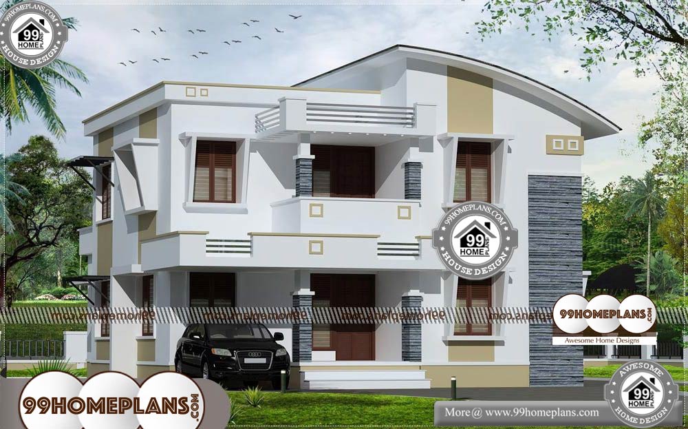 Indian Home Designs and Plans - 2 Story 1850 sqft-Home