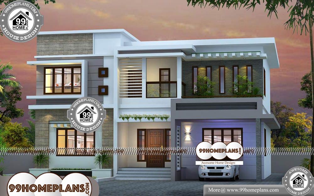 Indian Home Plans - 2 Story 2435 sqft-Home