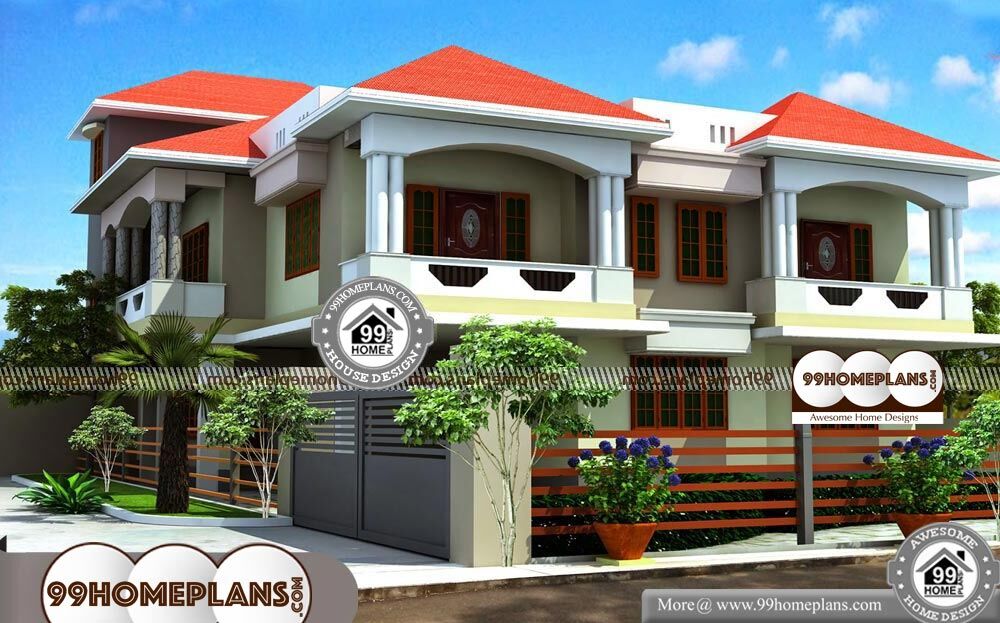 Indian House Design Front Elevation - 2 Story 2800 sqft-HOME