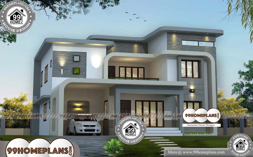 Indian House Design Plans - 2 Story 3064 sqft-Home